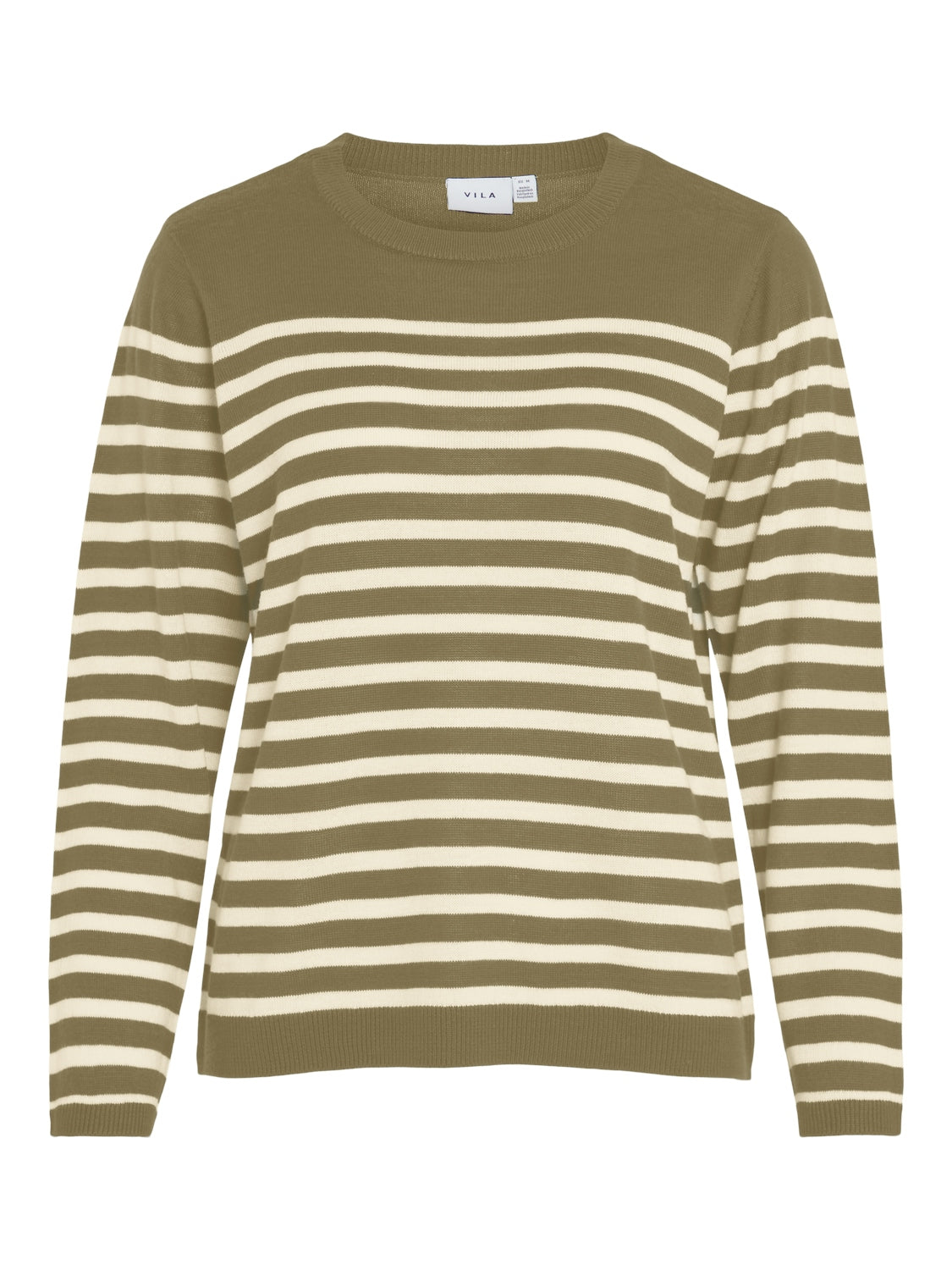 Vila  Vitomine Stripe striktrøje - Gothic Olive