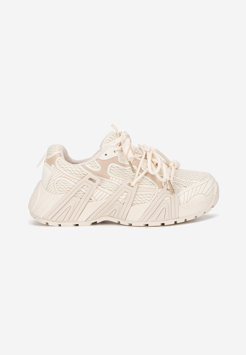 Baskets pour femme beige Viralisa