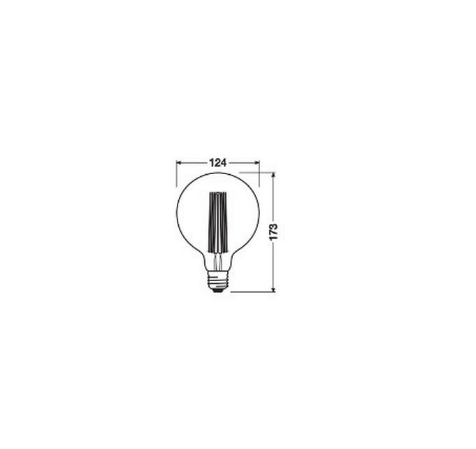 Lampe Vintage 1906 Globe125, 11W, E27, WarmweissDimmbare LED-Lampen, Vintage-Edition