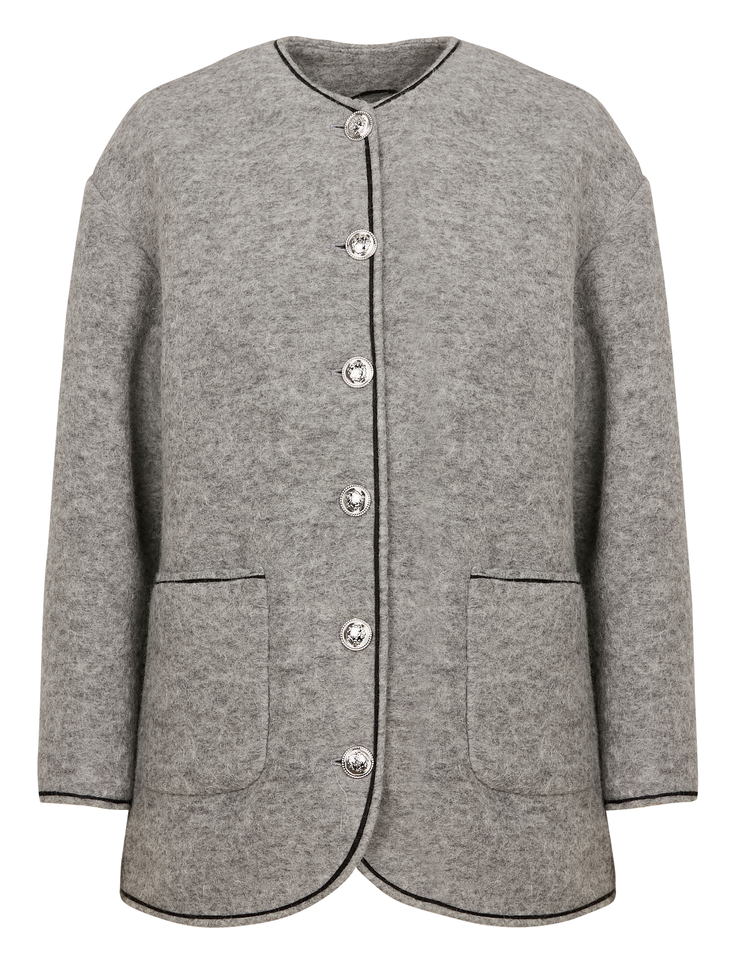 Veste boutonnée| Gris