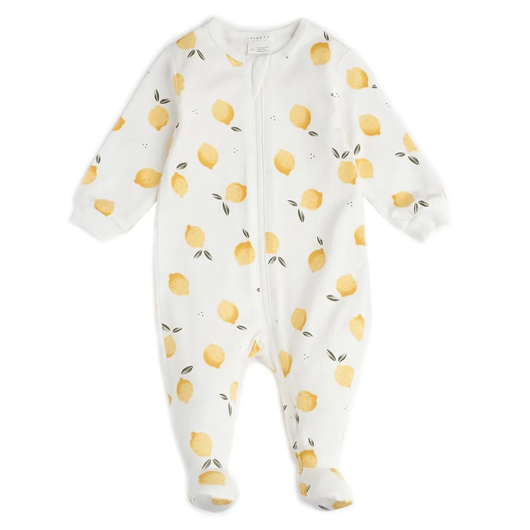 Firsts par Petit Lem Pyjama Citron 0-12mois