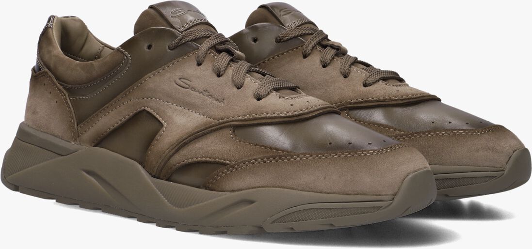 bruine santoni lage sneakers 22112