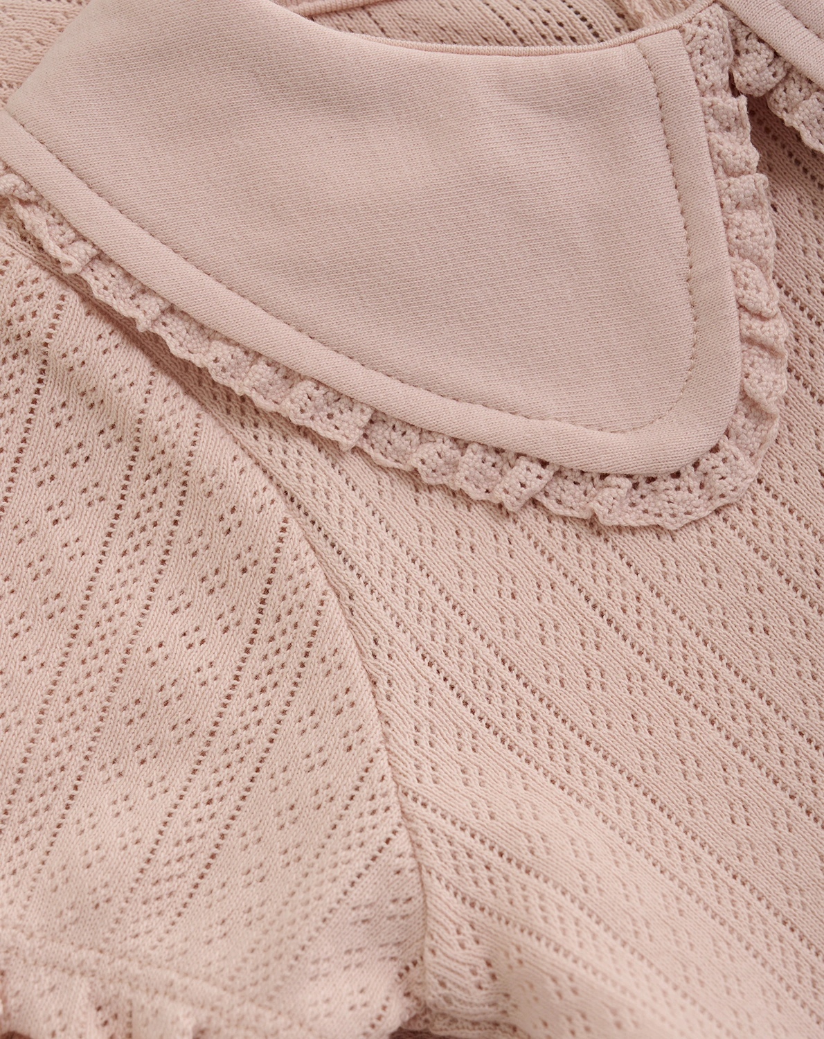 Kurzarmbody POINTELLE in peach whip