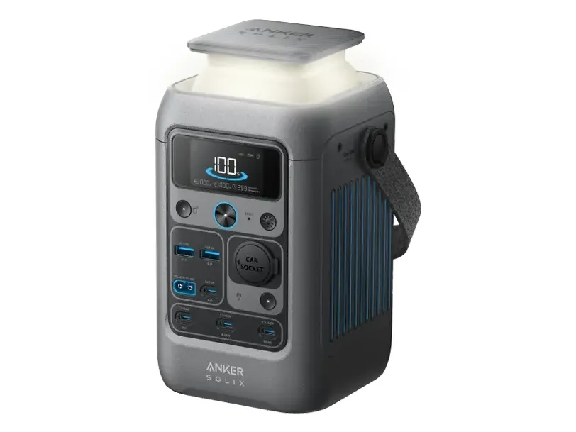 Anker SOLIX C300X DC - Transportabel strømstation - DC 11 - 28 / 5 / 9 / 15 / 20 / 28 V - 300 Watt - litiumjernfosfat - 90000 mAh - 288 Wh - Wi-Fi, Bluetooth