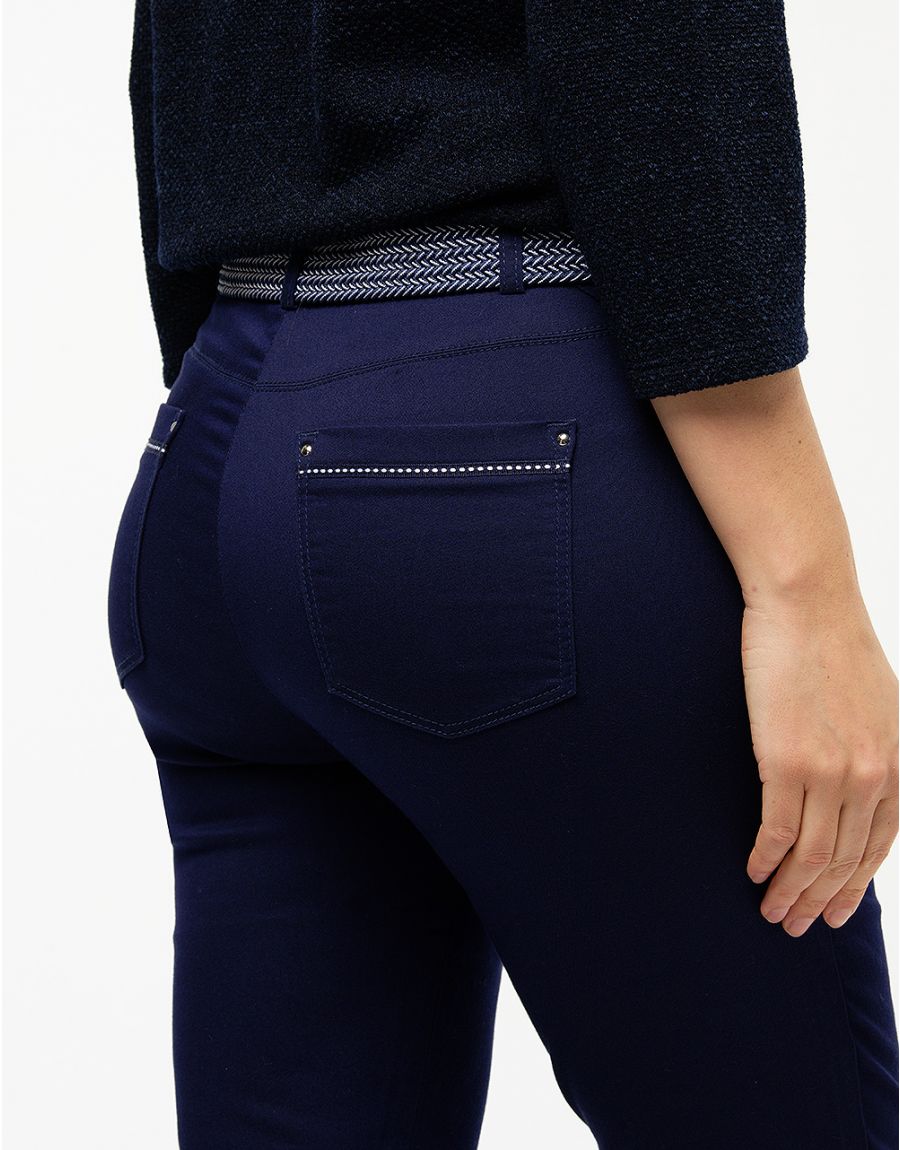 Jean slim encre coton