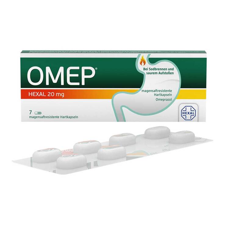 Omep Hexal 20 mg magensaftresistente Hartkapseln, 7 St