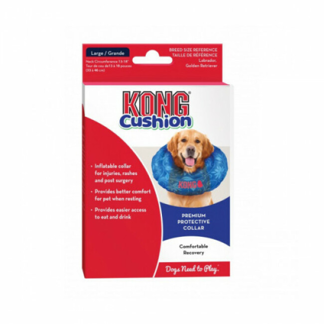 Collerette gonflable réglable Cushion KONG