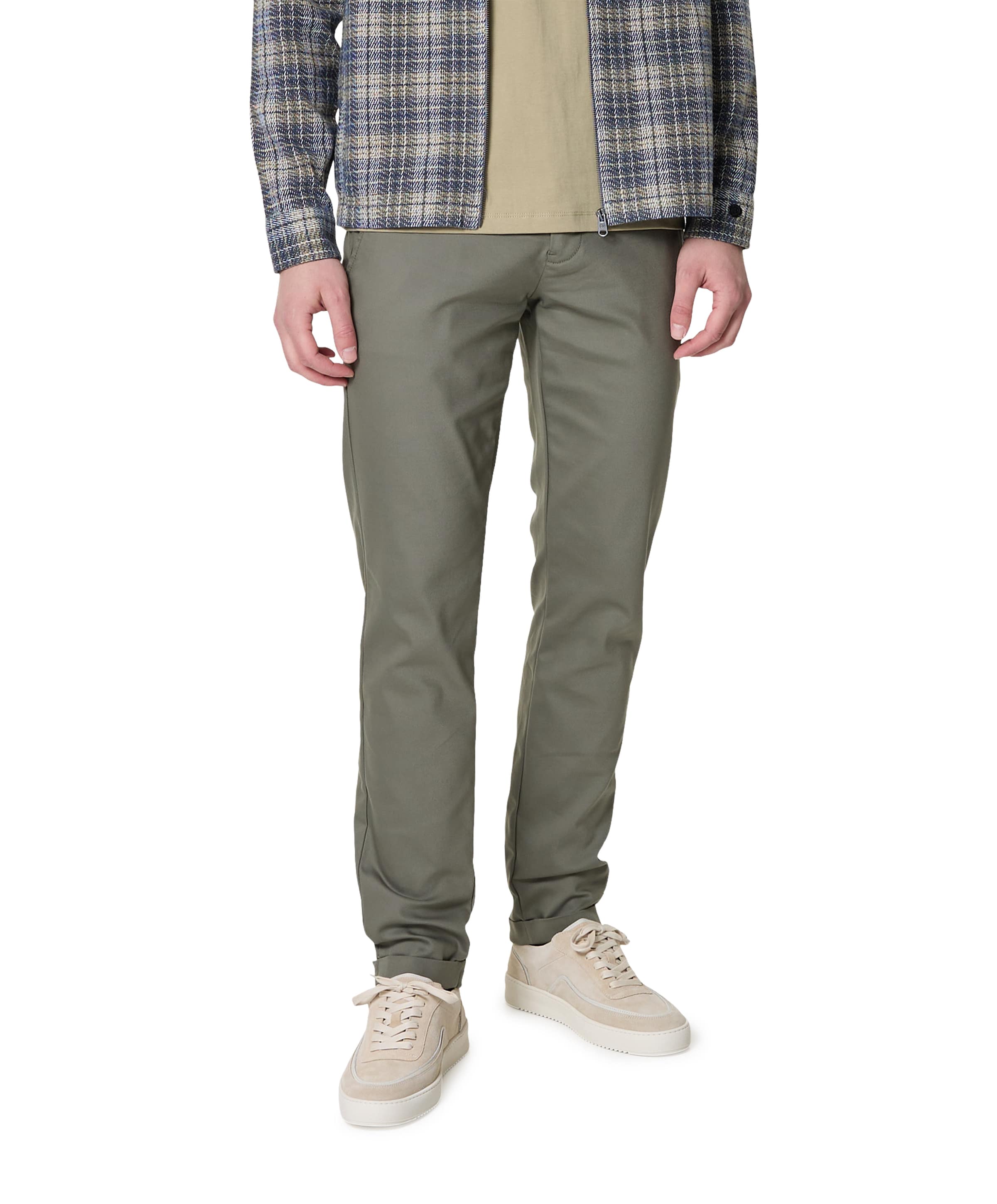 Cast Iron CYLAS CHINO MEGDA POWER heren broek groen