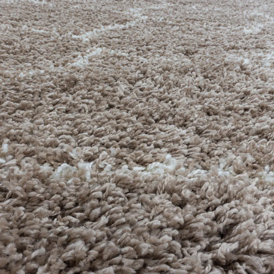Opera Soft Shaggy Hoogpolig Vloerkleed Beige - 240x340 CM