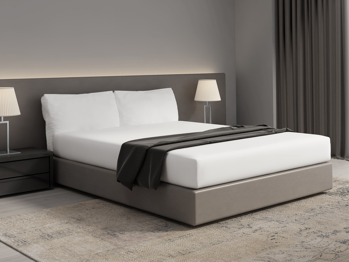 DoubleDry Home wit hoeslaken - 90 x 200 cm