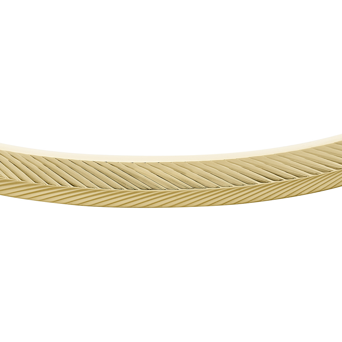 Bracelet FOSSIL acier doré inoxydable rigide