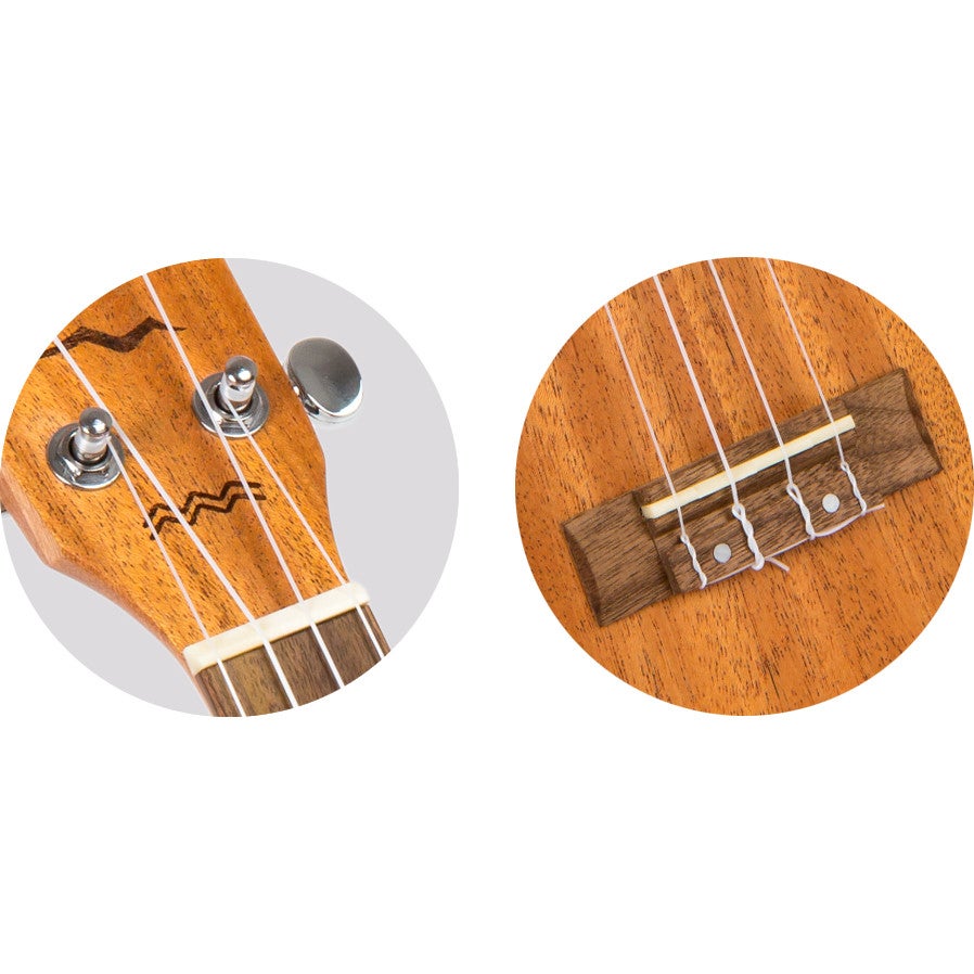 Flight Designer Series DUC523 elektrisch-akoestische concert ukelele met gigbag