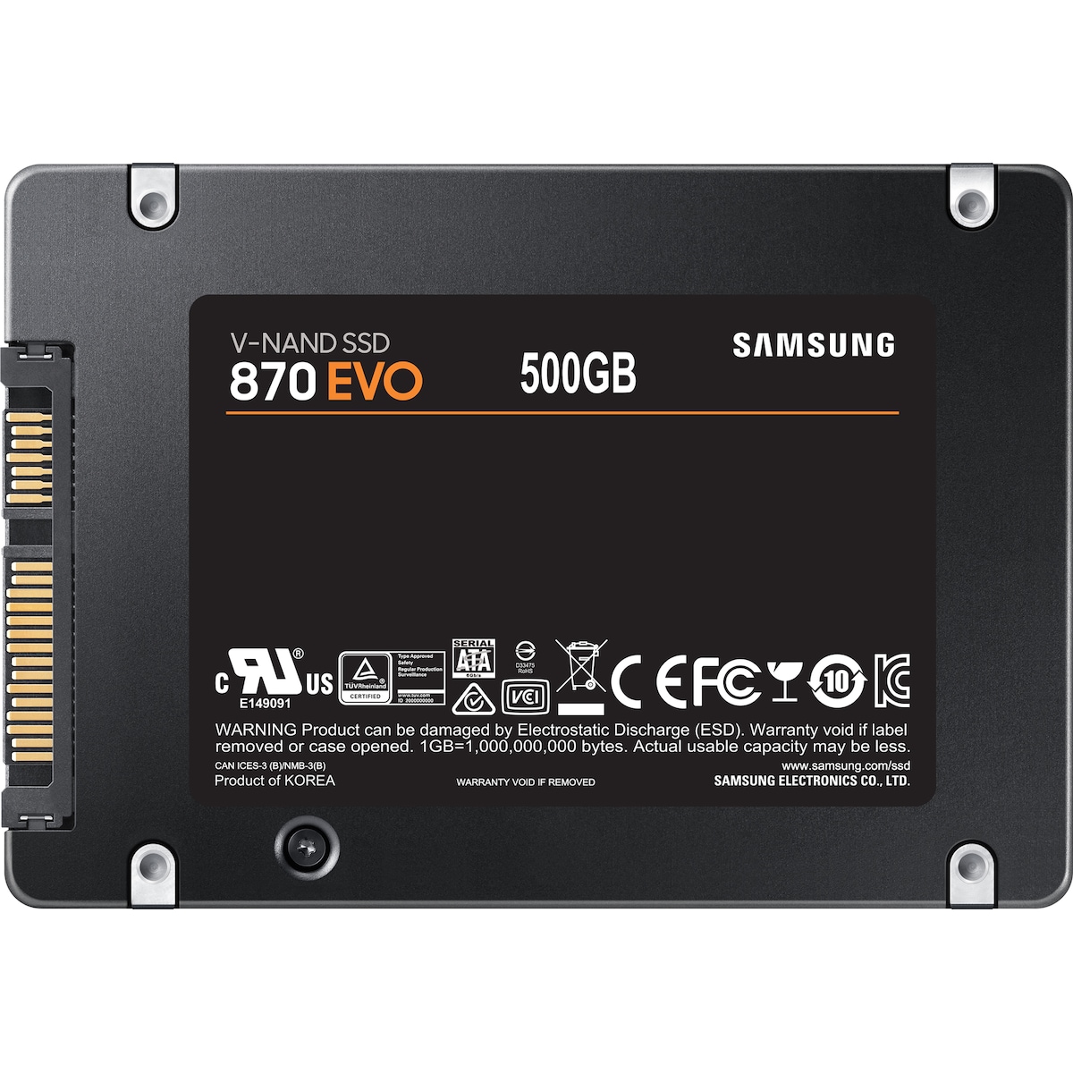 Samsung 870 EVO intern SATA SSD (500 GB)