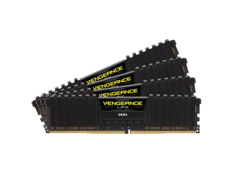 Corsair DDR4-RAM Vengeance LPX Black 3200 MHz 4x 32 GB High-Performance Arbeitsspeicher