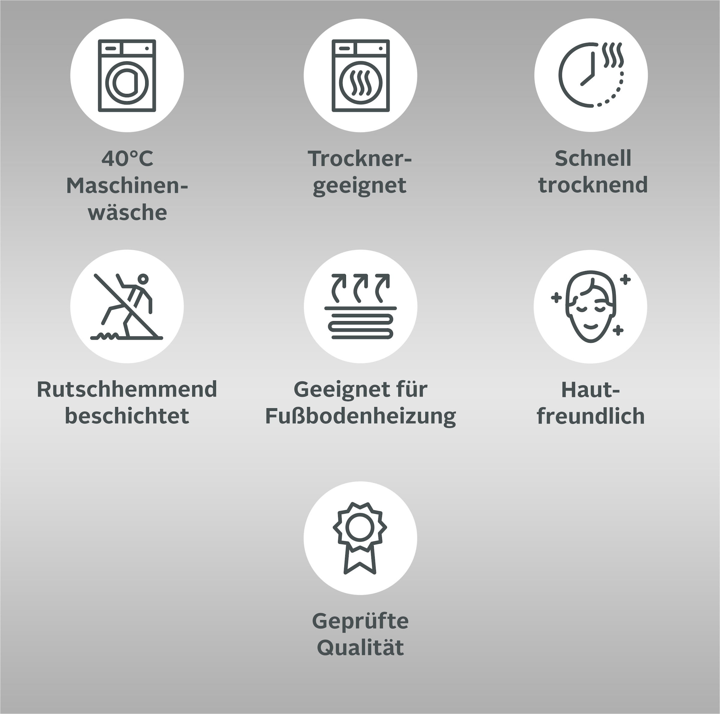 Bruno Banani Badematte »Welle« Höhe 20 mm rutschhemmend beschichtet fussbodenheizungsgeeignet | strapazierfähig bunt, Badteppich, Badematten auch als 3 teiliges Set & rund