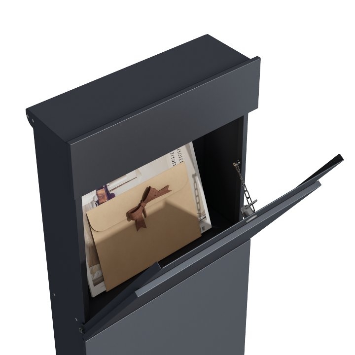 Briefkasten 39.5 x 115 cm anthrazit
