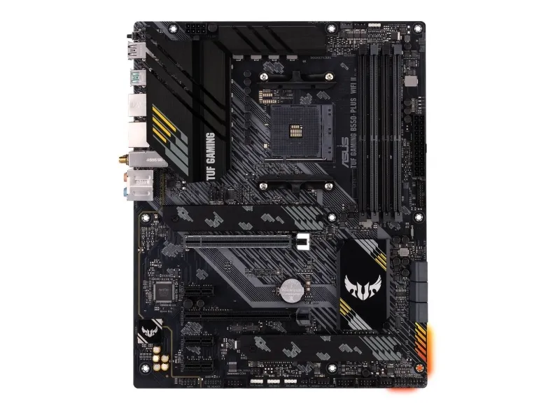 ASUS TUF GAMING B550-PLUS WIFI II - Bundkort - ATX - Socket AM4 - AMD B550 Chipset - USB-C Gen2, USB 3.2 Gen 1, USB 3.2 Gen 2 - 2.5 Gigabit LAN, Wi-Fi 6, Bluetooth - onboard grafik (CPU påkrævet) - HD Audio (8-kanaler)