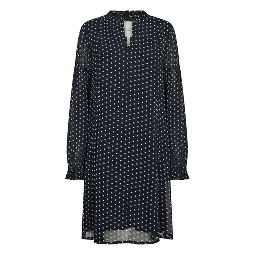 Part Two BotellaPW Kjole, Dark Navy Dot, 38