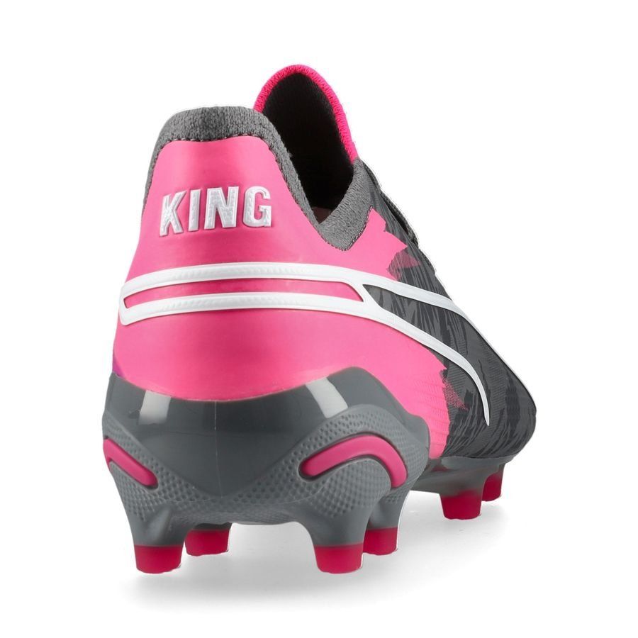 PUMA King Ultimate FG/AG Rush - Cool Dark Gray/Strong Gray/Rose ÉDITION LIMITÉE