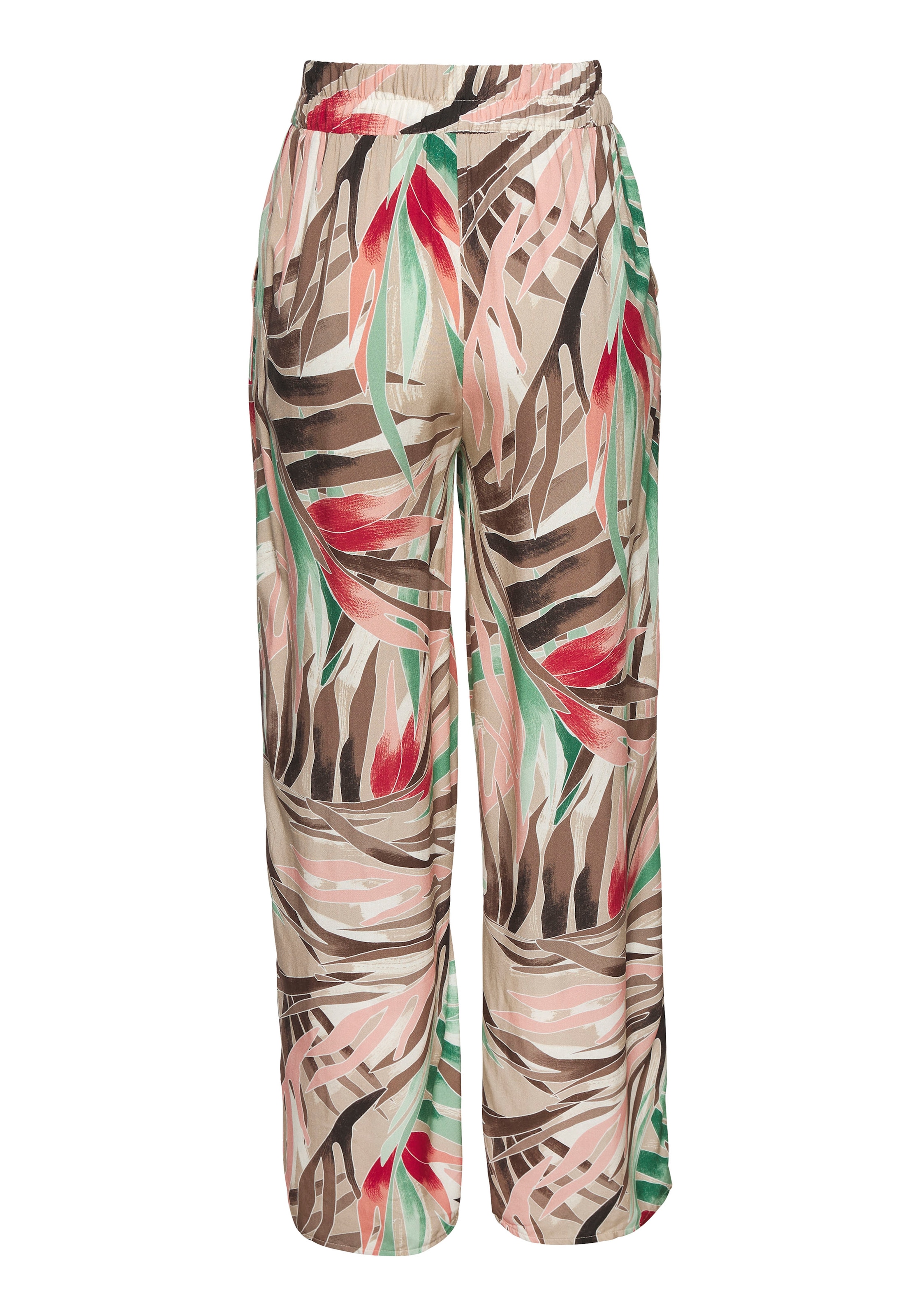 Vivance Palazzohose  aus gewebter Viskose mit fixiertem Bindegürtel, Stoffhose mit Taschen