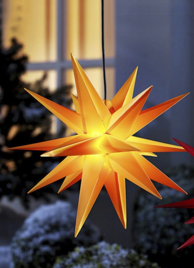 Beleuchteter Weihnachtsstern mit Timer