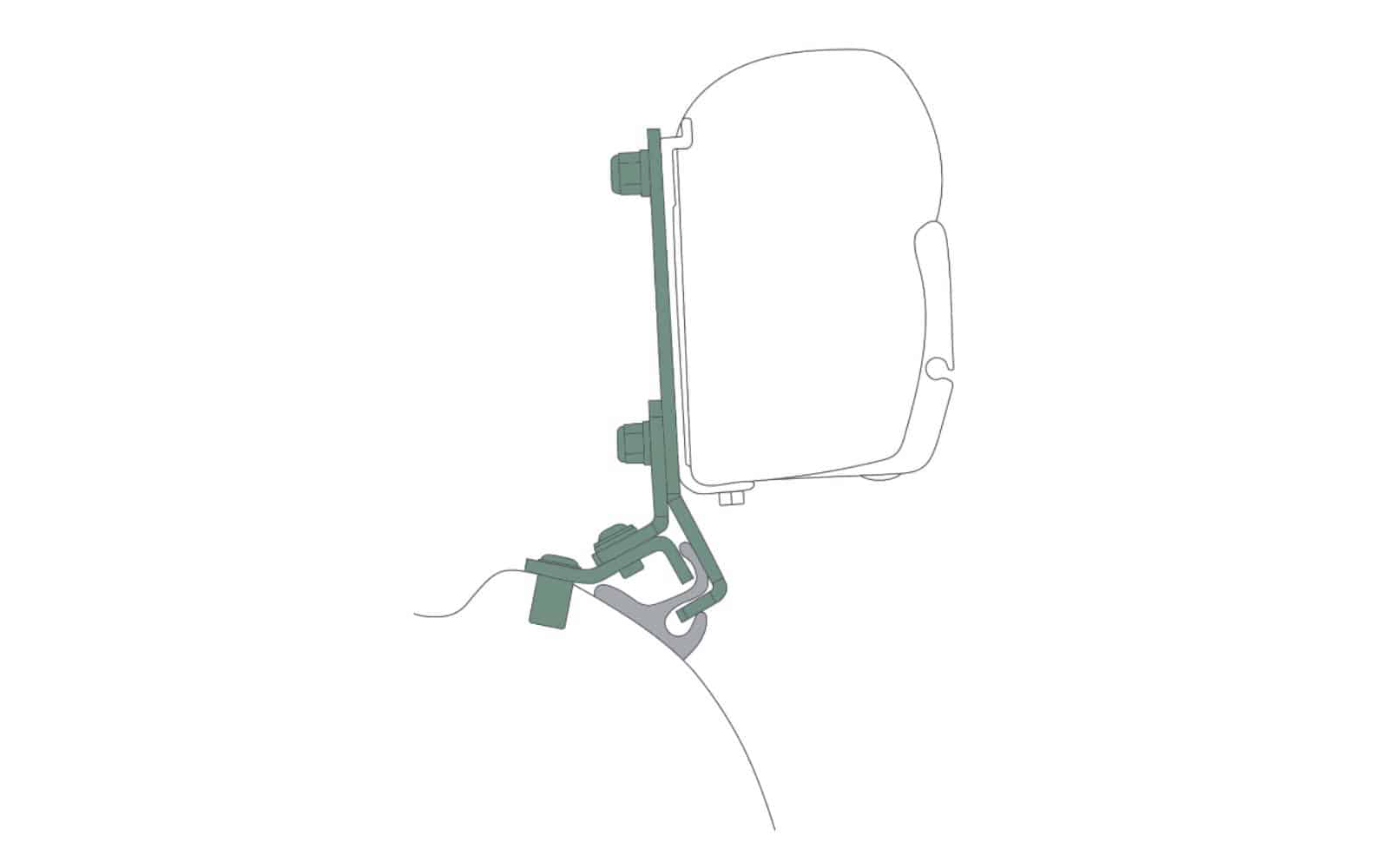 easygoinc. Markisenadapter Fiamma F45s für Stellantis Vans mit Reimo Multirail abnehmbar