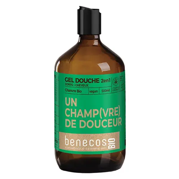 Gel de Banho de Cânhamo Orgânico Benecos 500ml