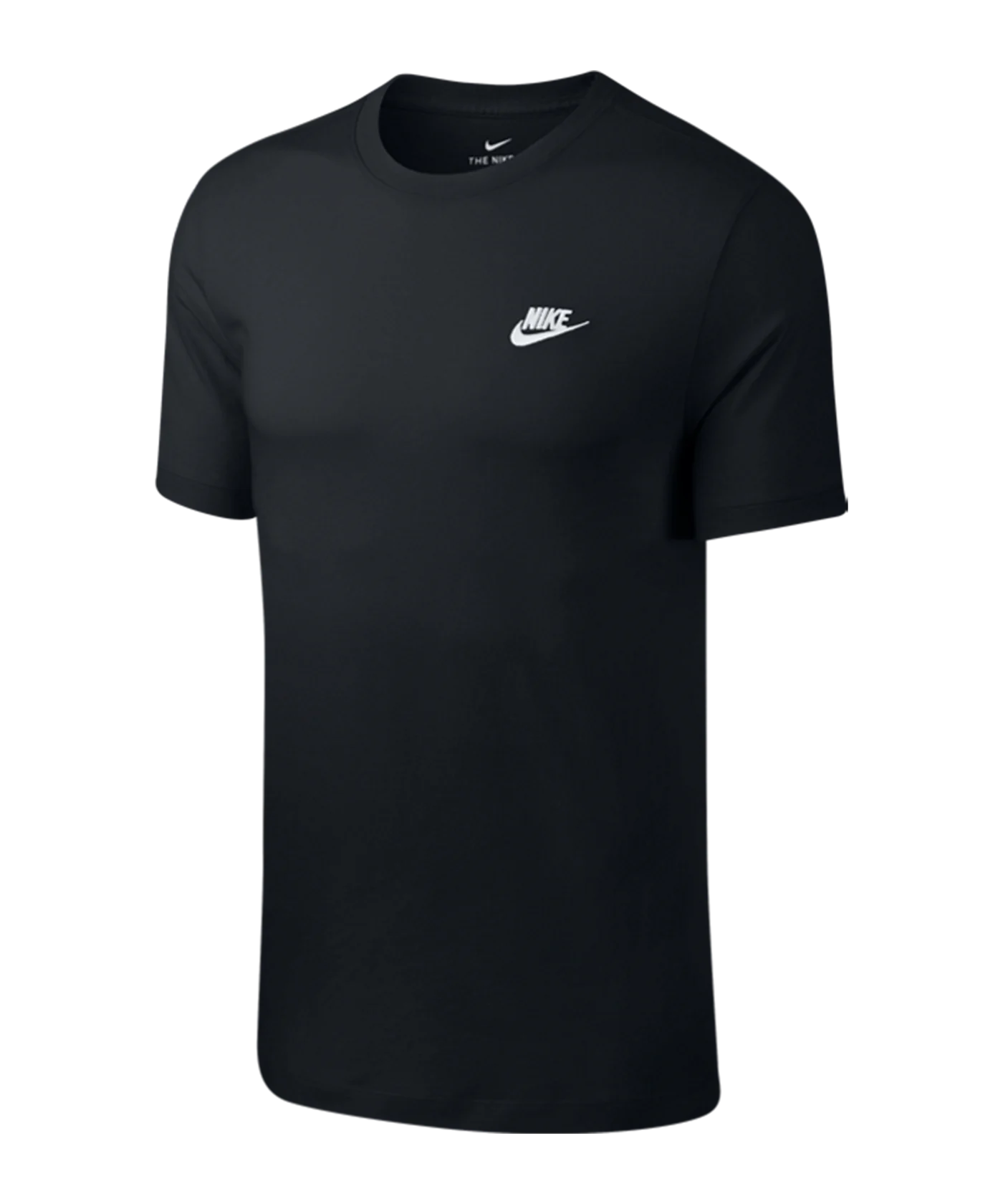Nike Club T-Shirt Schwarz Weiss F013