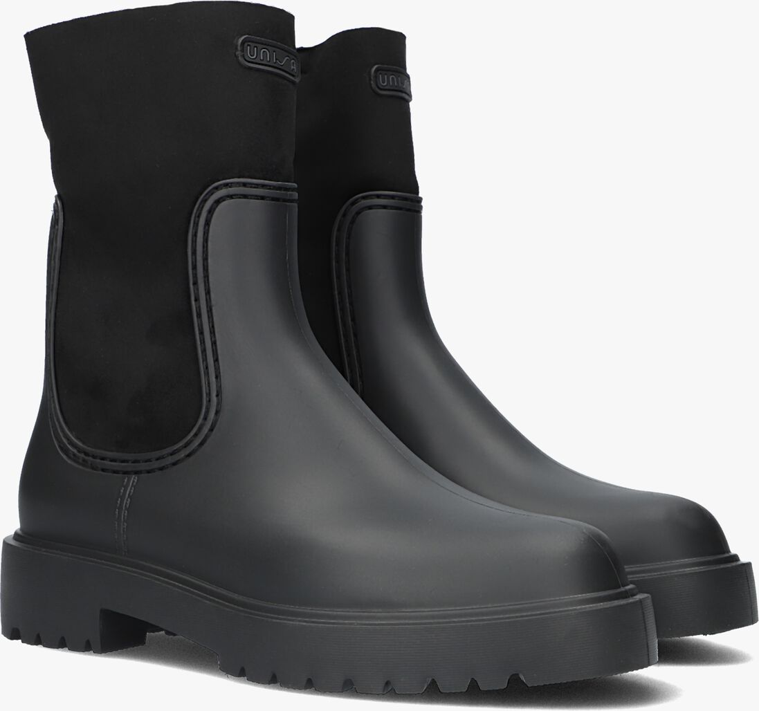 zwarte unisa enkelboots fluor