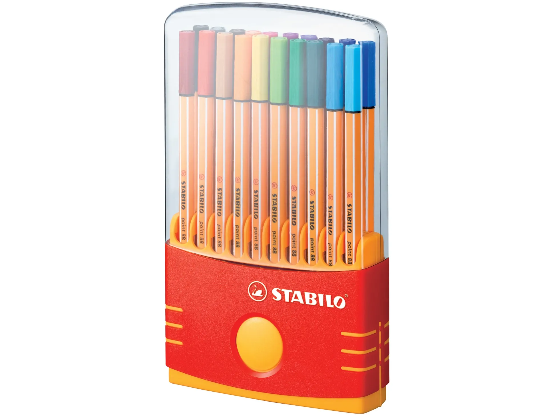 Fineliner Stabilo Point 88 Color Parade 0,4 mm - med 20 stk. ass. farver