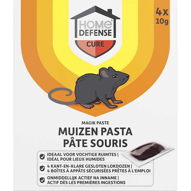Home Defense Muizen Pasta Alfachloralose Kant-En-Klare Lokdoos ‘Magik Paste’ (4 stuks)