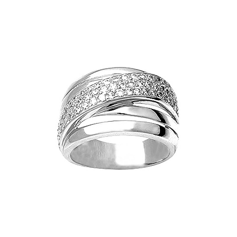 Bague femme - Oxyde de zirconium - Argent 925