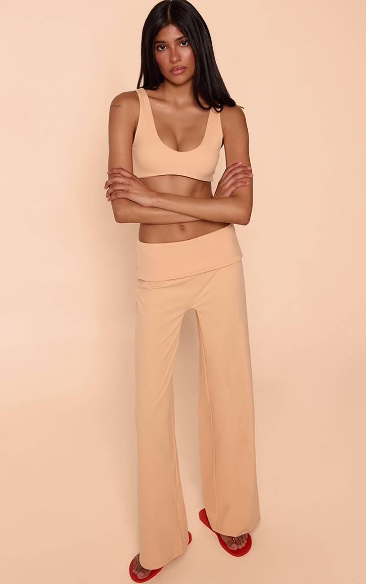 Pêche Pantalon De Yoga Droit Taille Repliable Sculptant