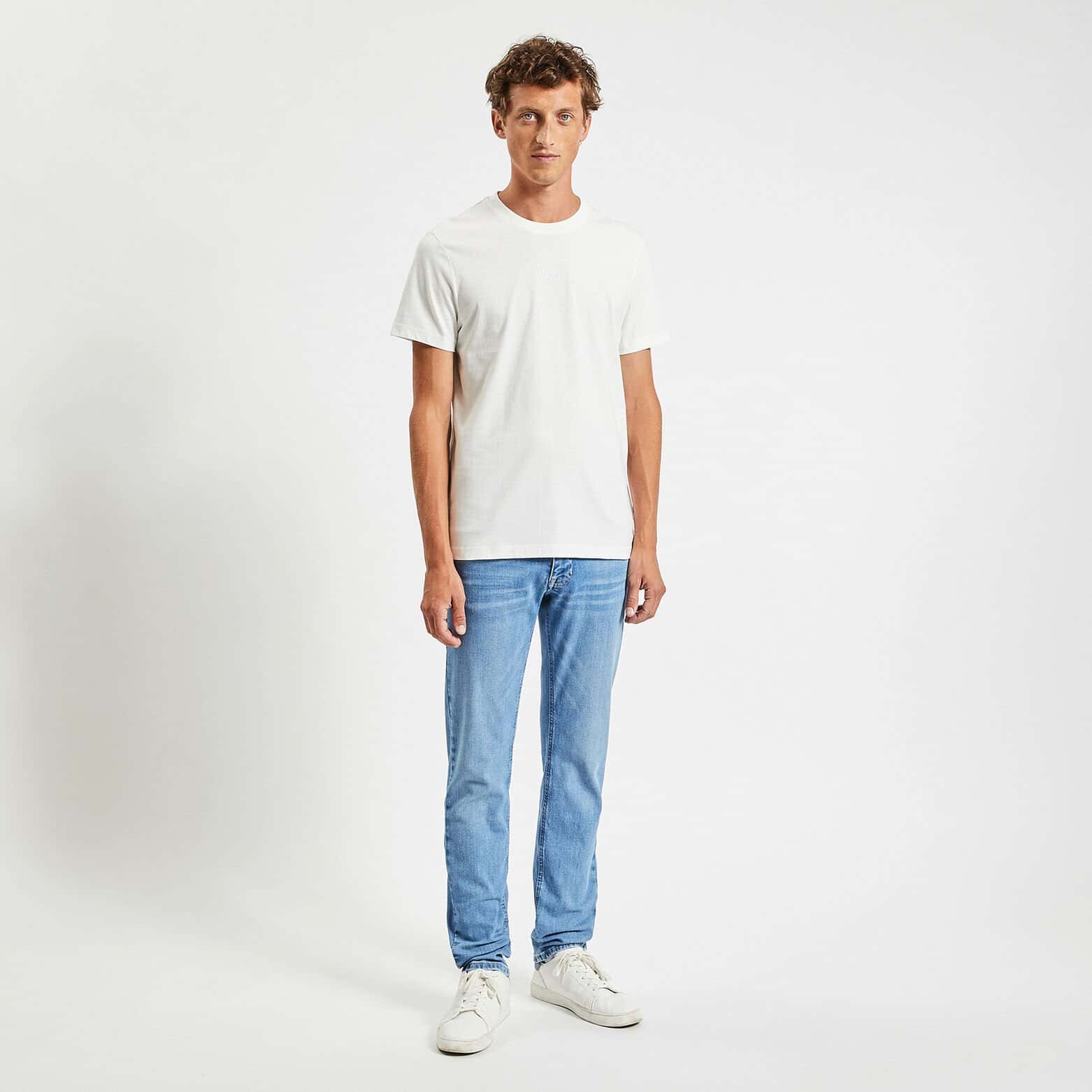 Jean straight 3 longueurs Bleu