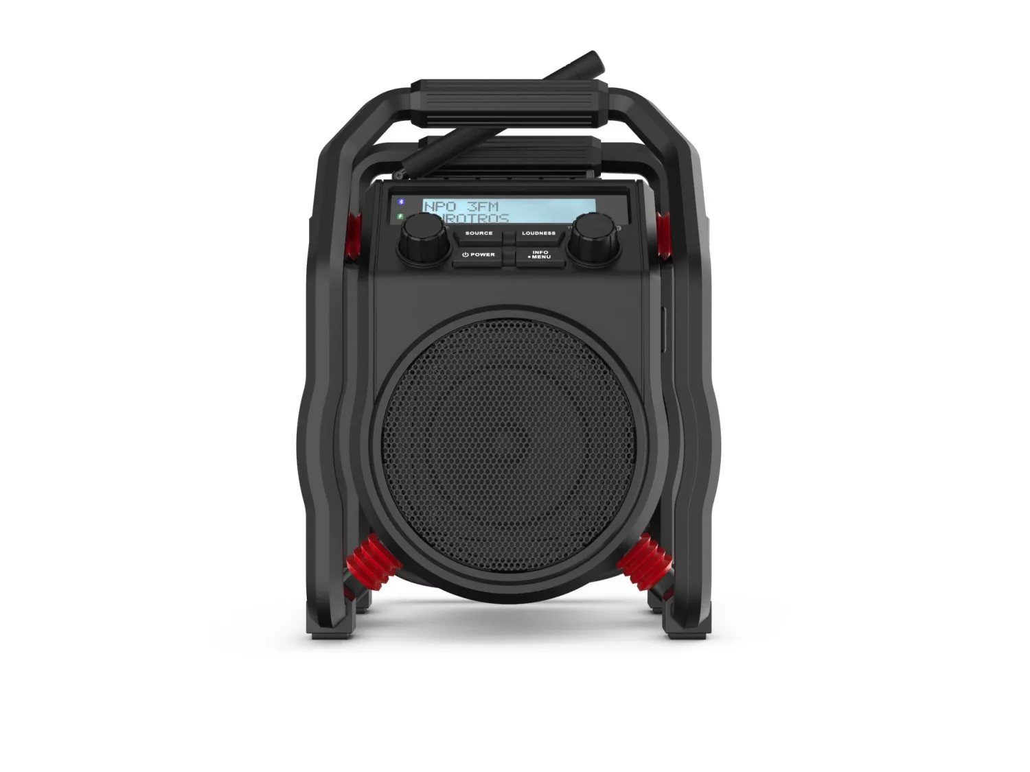 PerfectPro UBOX 400R2 Bouwradio - FM RDS - DAB  - bluetooth - aux-in - werkt op netstroom & batterij