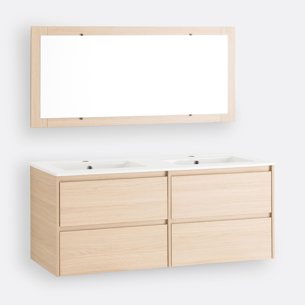 LA REDOUTE INTERIEURS<br>Móvel de parede para lavatório + espelho L120cm, Nirio