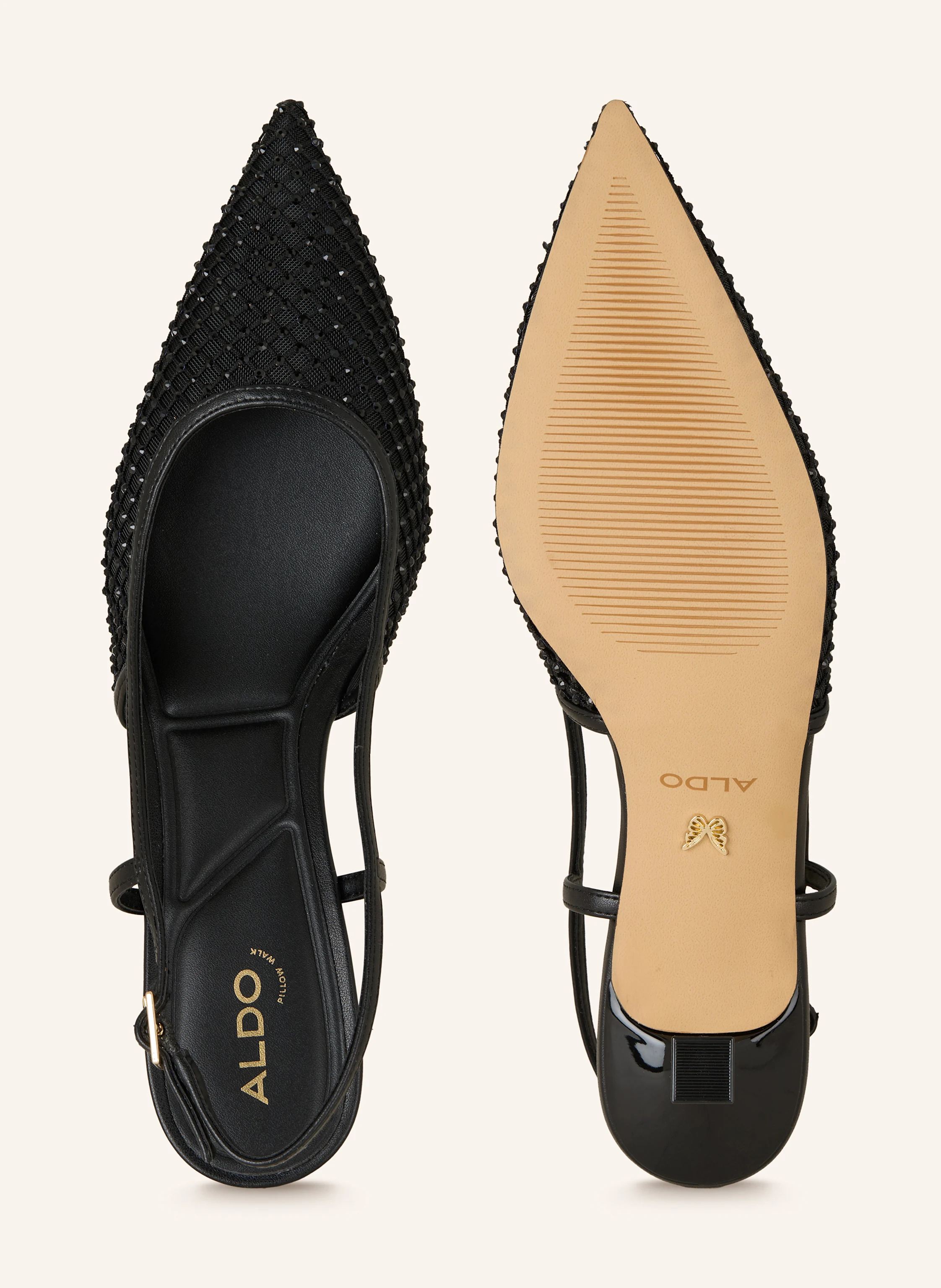ALDO Slingpumps mit Schmucksteinen