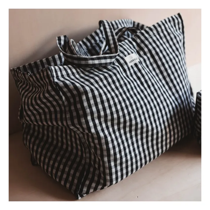 Gabrielle Paris Sac week-end Vichy | Noir