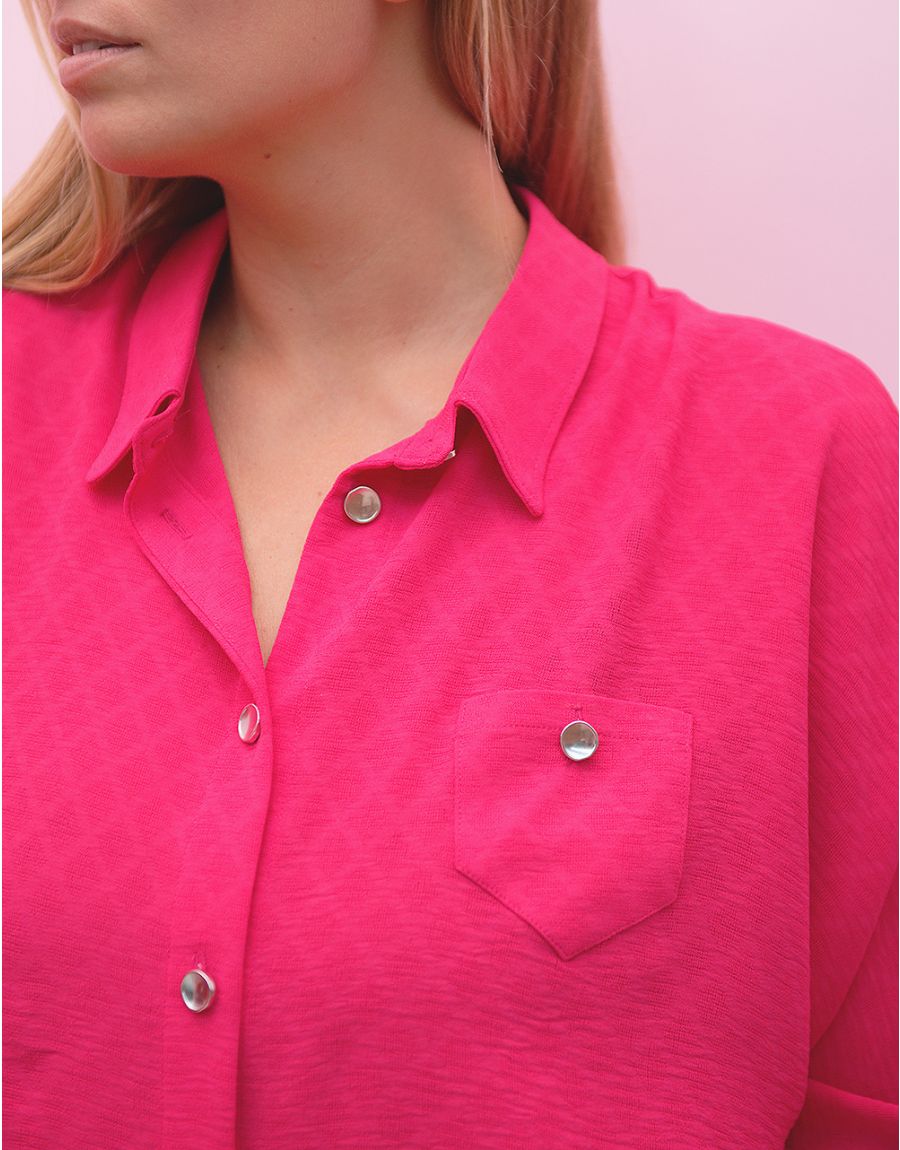 Chemise fuchsia loose