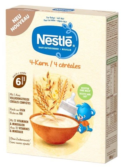 NESTLE Baby-Getreidebrei 4-Korn 180 g