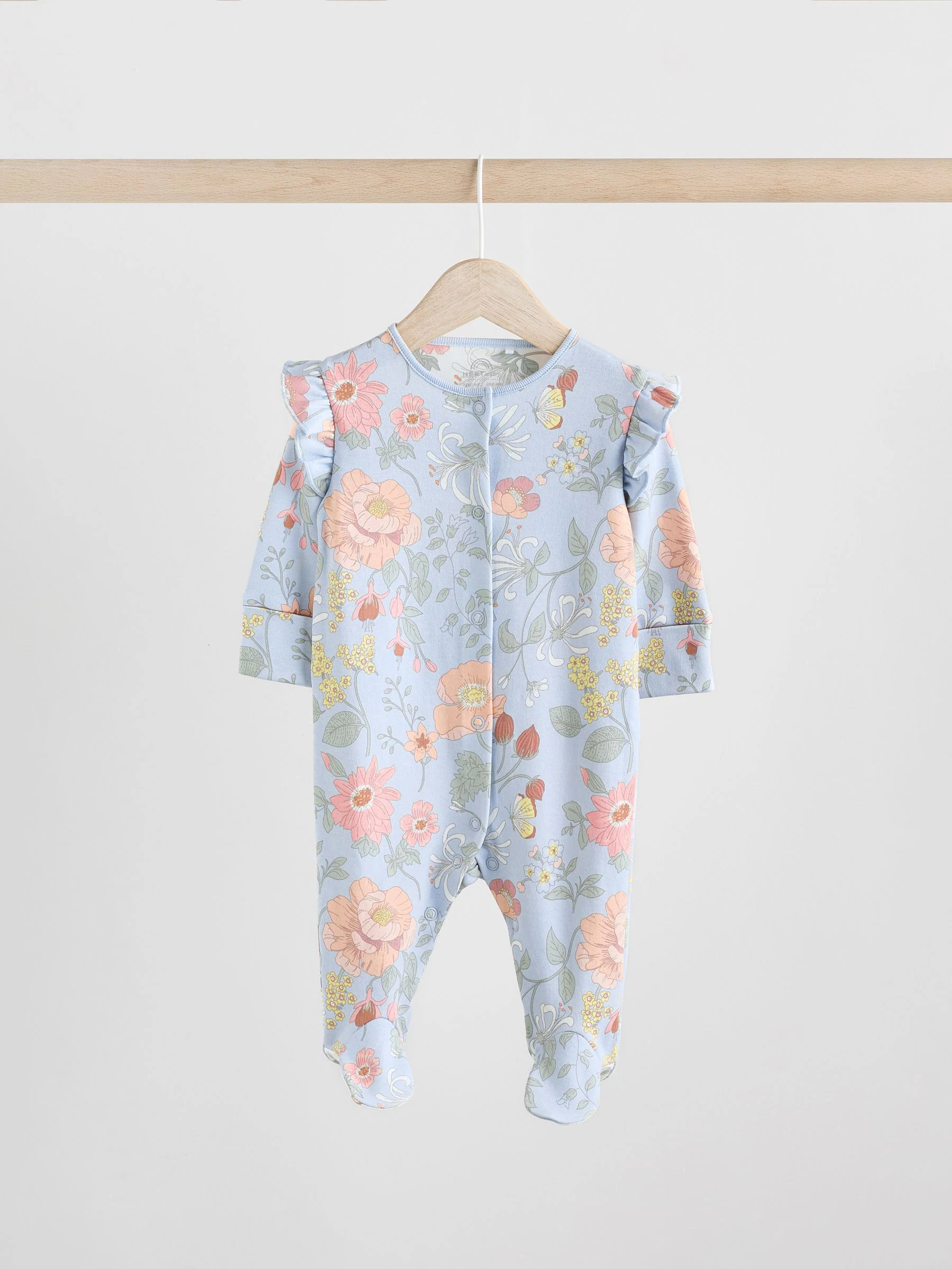 Blauw - Set van 3 babypyjama's (0-2jr)