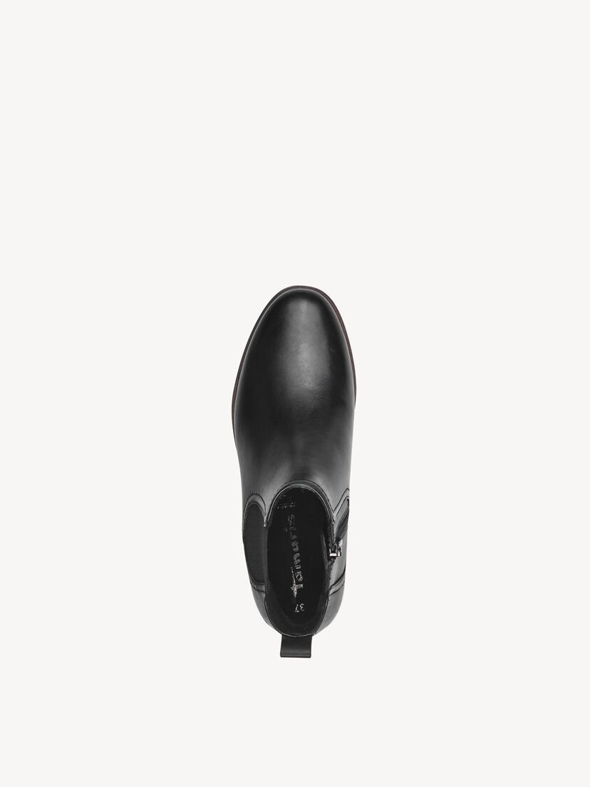 Leren Chelseaboot - zwart