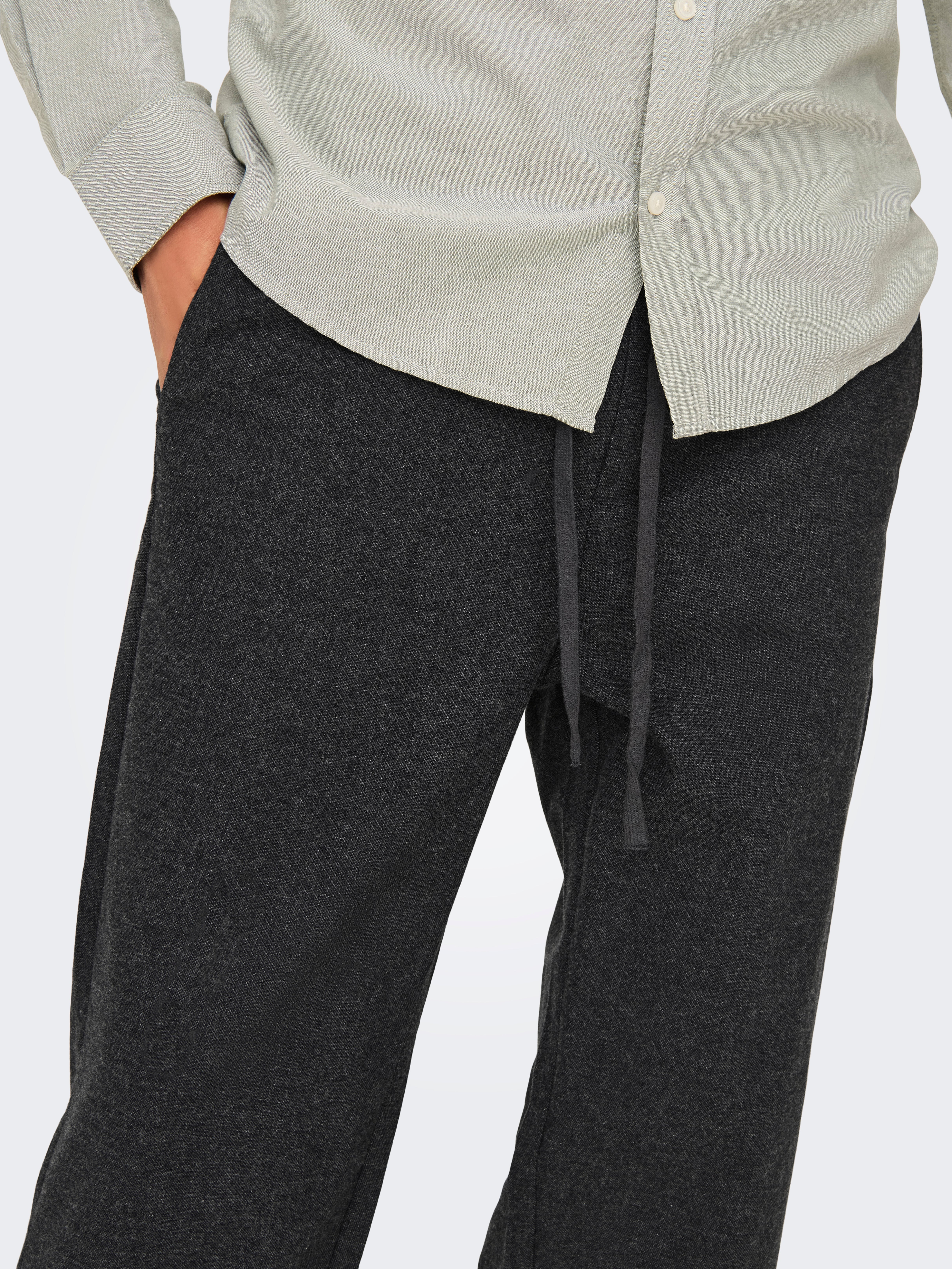 ONSSINUS Locker geschnitten Hose Black