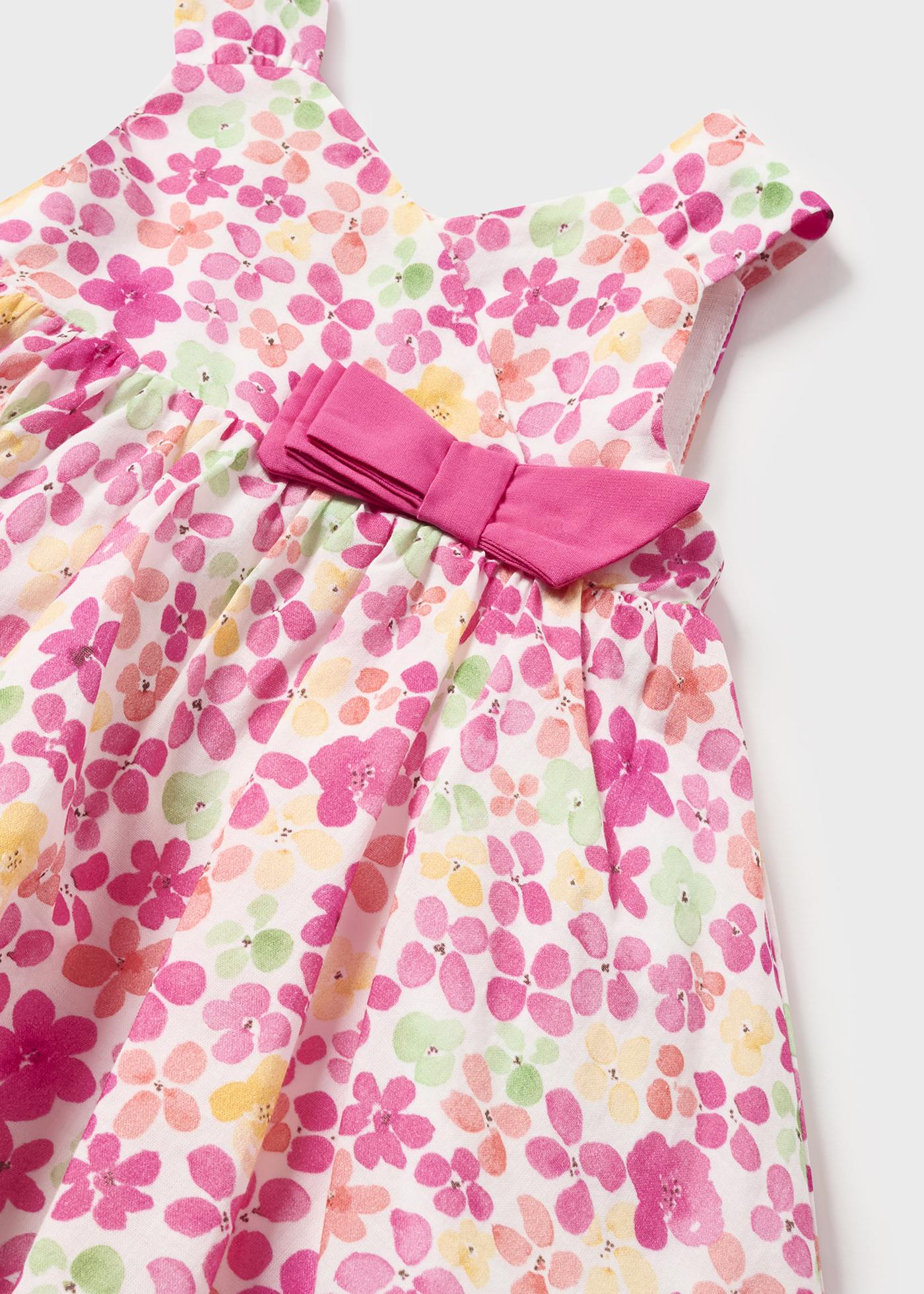 Vestido estampado com capa para fralda para recém-nascido