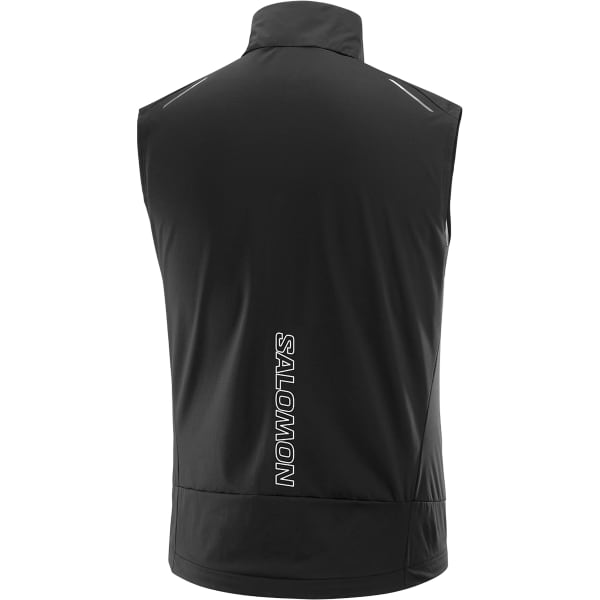 Veste trail SALOMON LIGHT SHELL VEST M DEEP BLACK