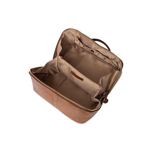 Re:Designed Halima Toilettaske, Walnut/Gold