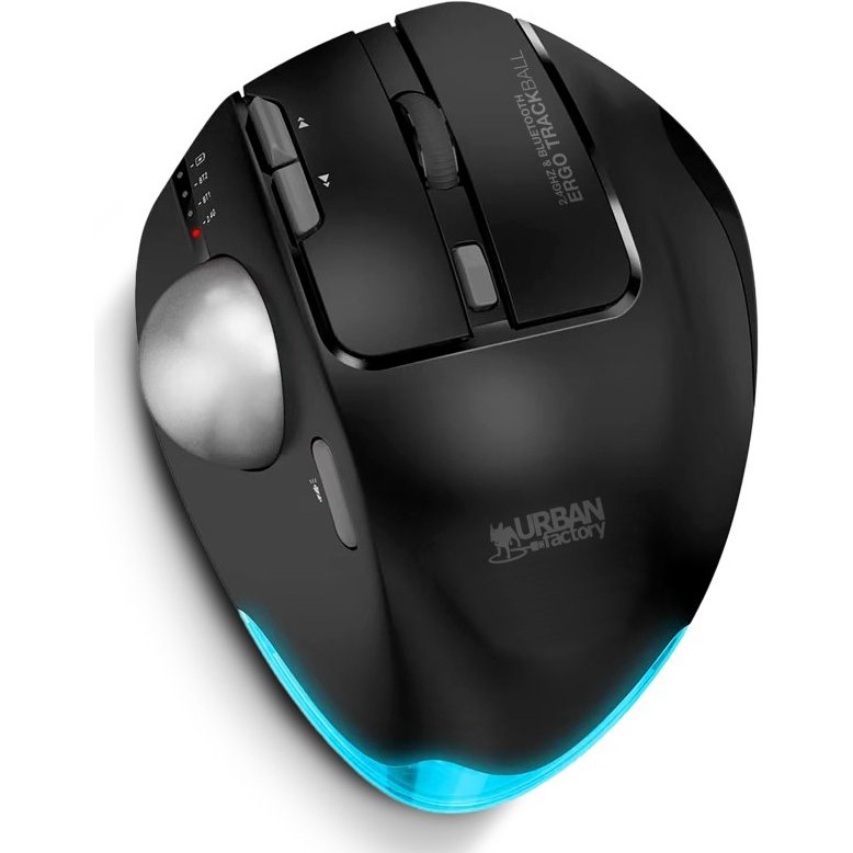 Urban Factory EMT01UF souris Bureau Droitier RF sans fil + Bluetooth 4800 DPI