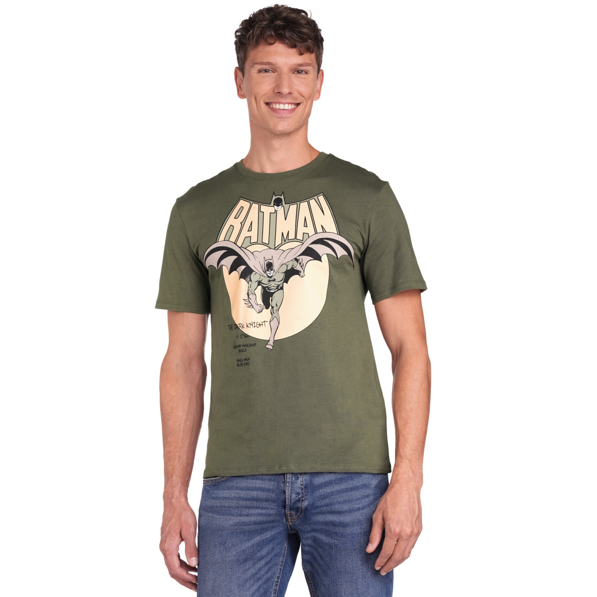 VanVaan Batman T-Shirt mit Print dunkeloliv