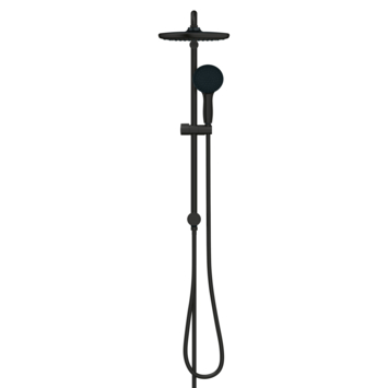 Grohe Vitalio Start 250 Flex douchesysteem met omstelling Rond, Max. 8,0L/Min Bij 3 Bar Mat Zwart - hartafstand kraan 15 cm