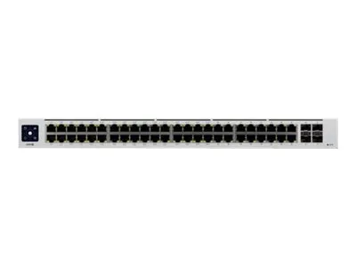 Ubiquiti UniFi Switch USW-48-POE - Switch - Administreret - 48 x 10/100/1000 (32 PoE )   4 x Gigabit SFP - monterbar på stativ, desktop - PoE  (195 W)